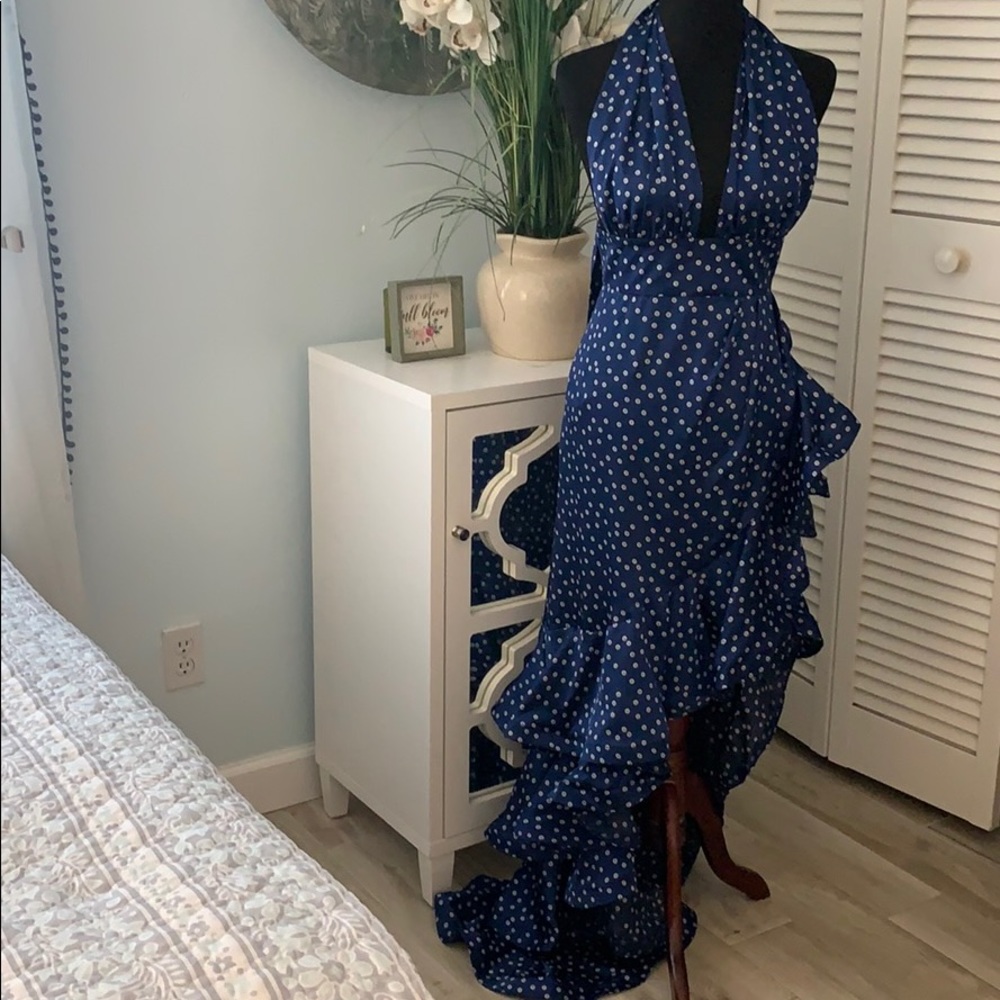 Designer navy Bronxandbanco dress